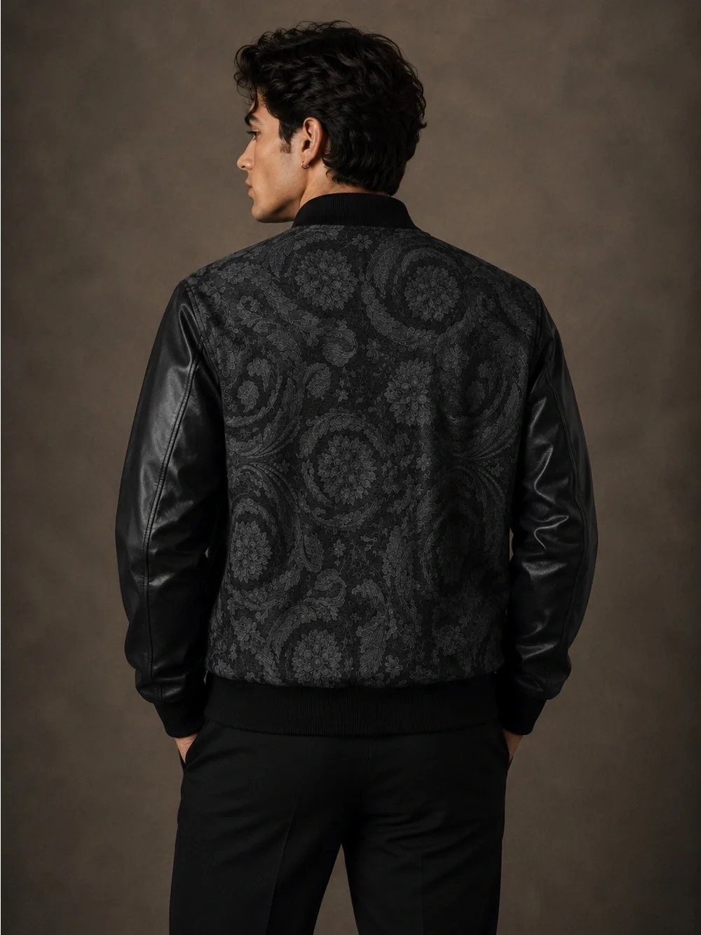 Authentic Versace Baroque Cloquet Bomber Jacket size 48